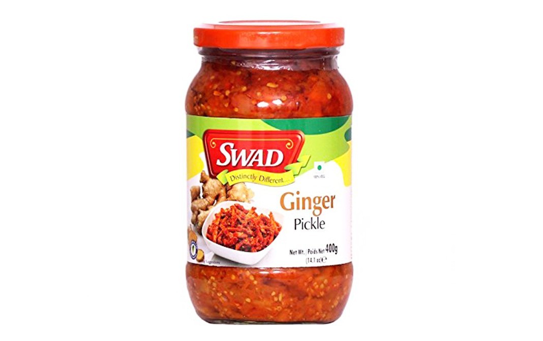Swad Ginger pickle    Glass Jar  400 grams